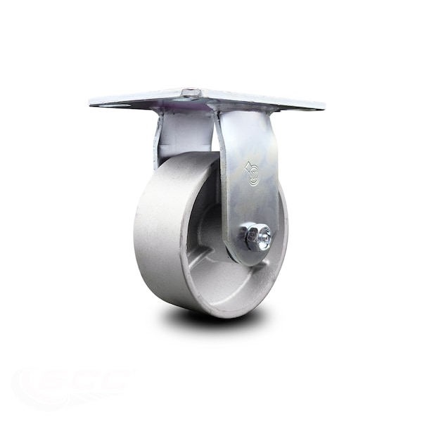 5 Inch Heavy Duty Top Plate Semi Steel Rigid Caster with Ball Bearing SCC